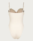 Rose One Piece (Faux Suede Cream/Cream)