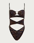 Pierced One Piece (Bronze Zebra)