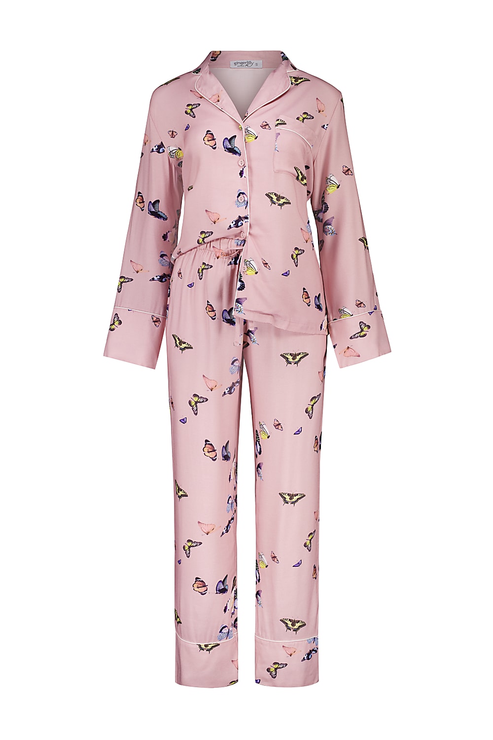 Catalina Pink Butterfly Viscose Set