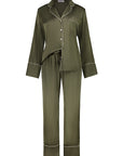 Luella Olive Silky Satin Pj Set