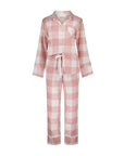 Saffron Pink Check Cotton Set 