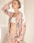 Catalina Pink Butterfly Viscose Set